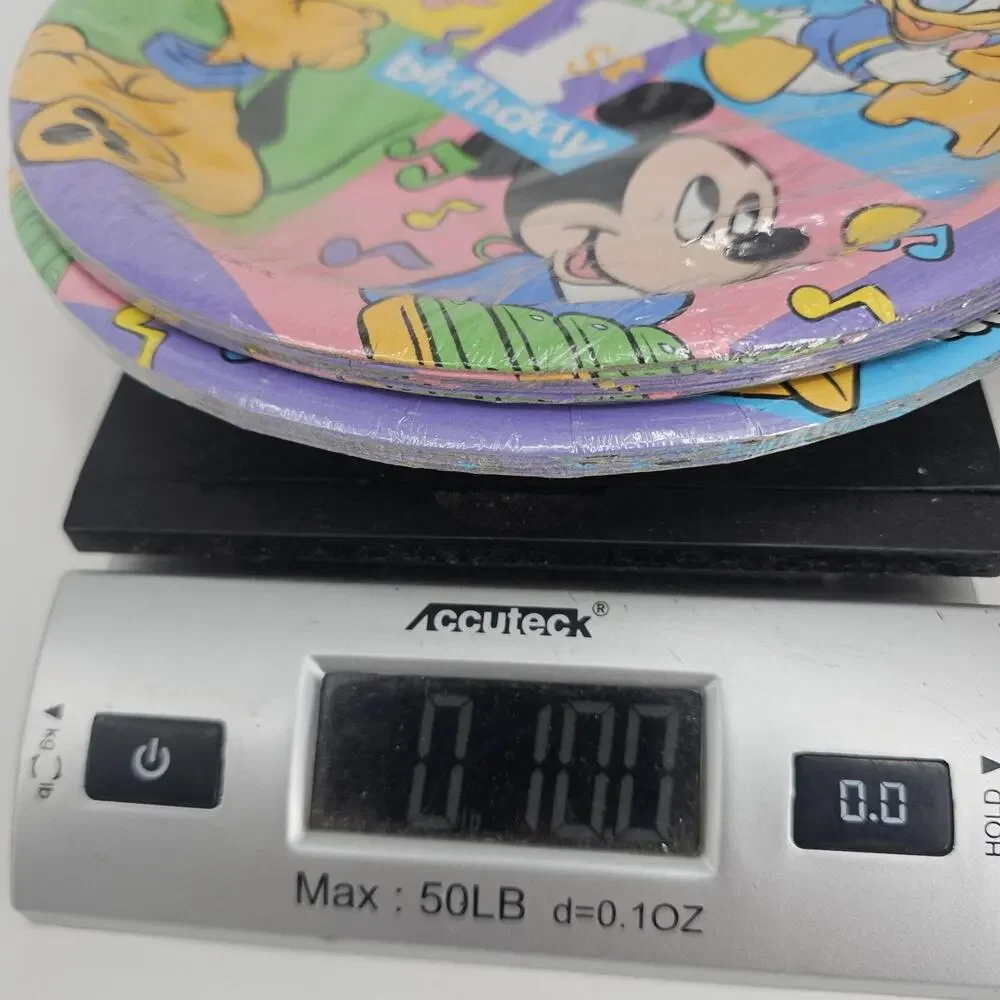 2 Vintage Disney Babies Mickey Minnie PAPER PLATES 1st Birthday Party Deadstock
